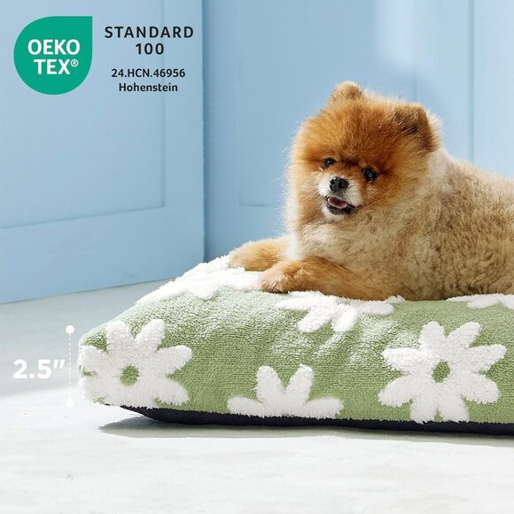 Small Dog Beds-Thick Shredded Chopped Foam Pet Bed Indoor with Removable Cover - Picture 2 of 4